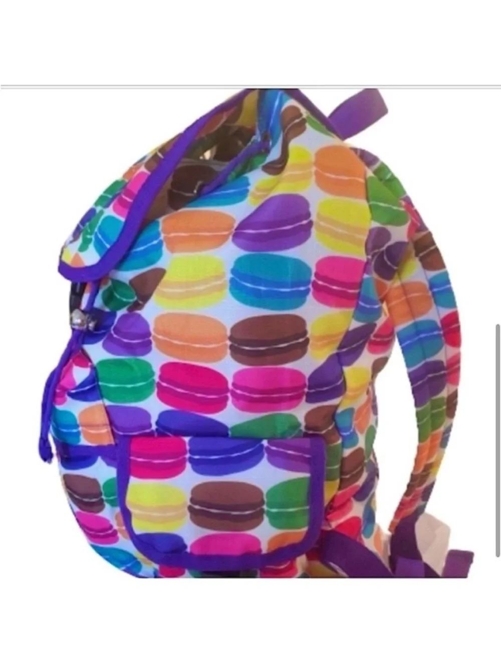 🆕 - Deluxe Backpack by the brand-i-Scream Colorful Macaron Print.